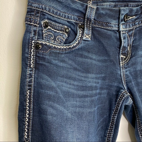 Rock Revival Jacklyn Easy Boot Stretch Jean sequin - Picture 4 of 13